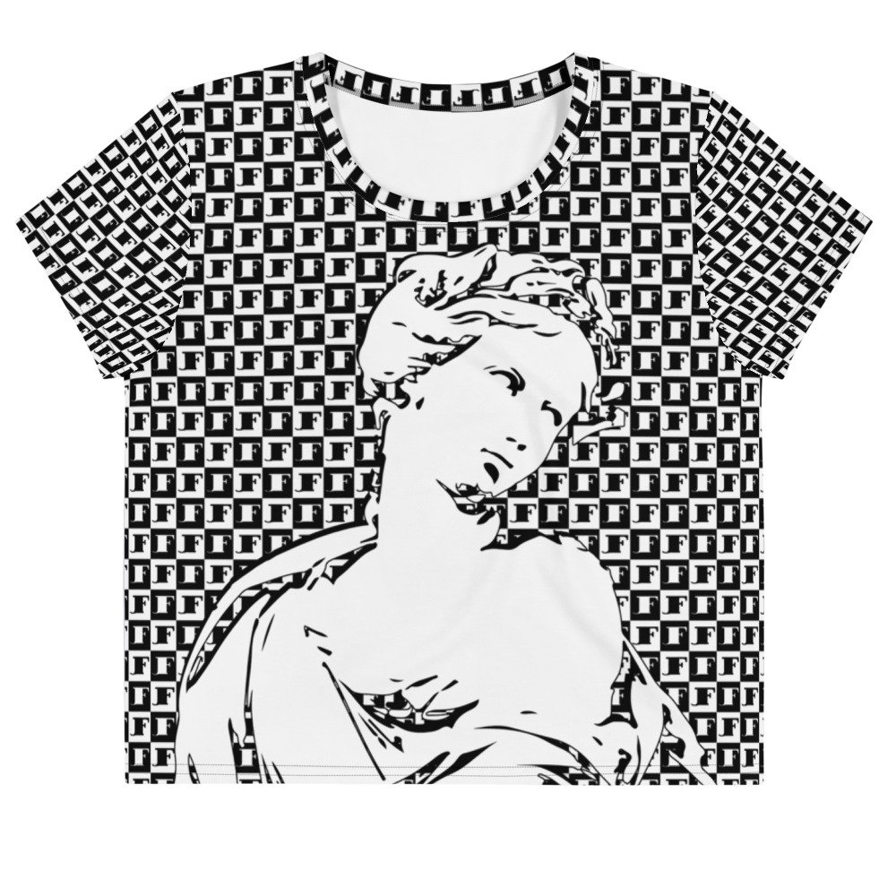 JF Statue: Chess Crop Top - Image 1