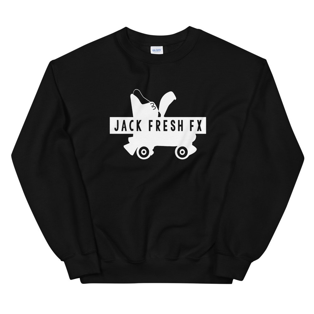 roller skates navy sweatshirt