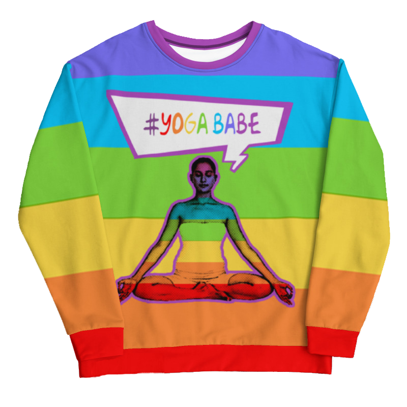 yoga babe bold sweatshirt