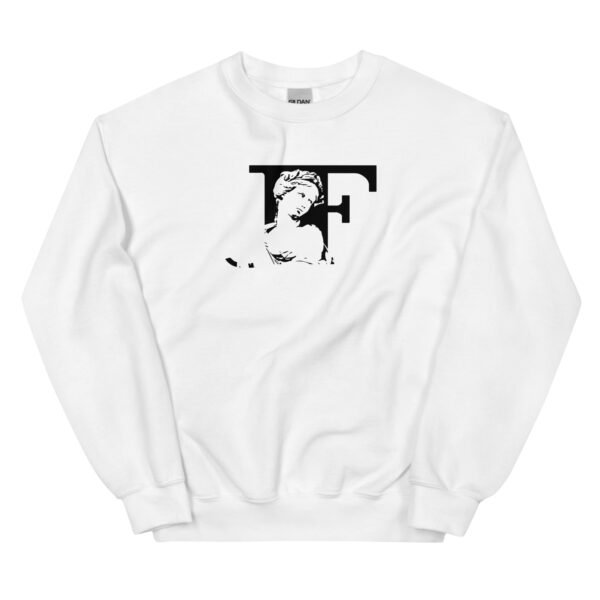 unisex crew neck sweatshirt white front 690410d61c7bb