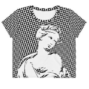 JF Statue: Chess Crop Top