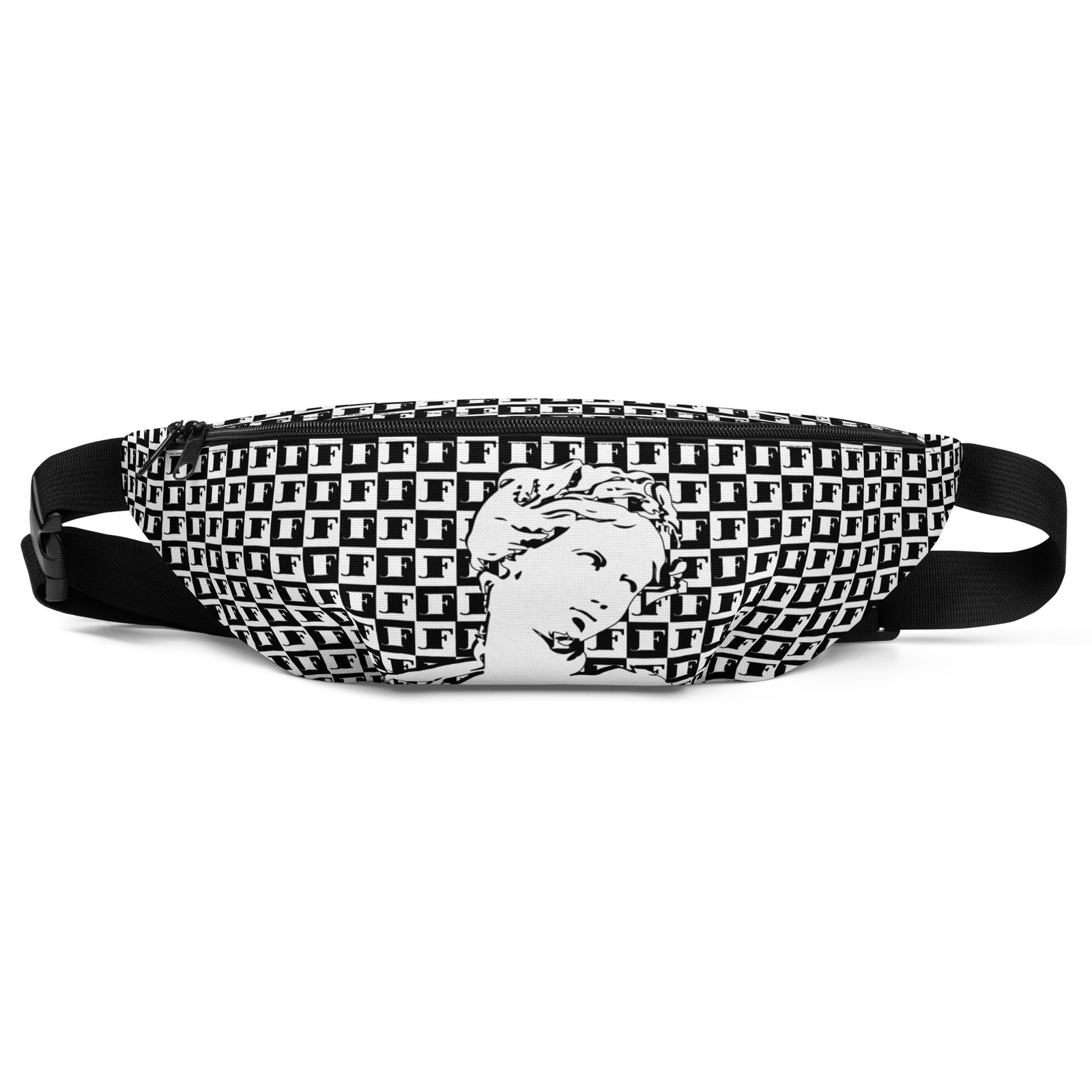 all over print fanny pack white front 690e43b98a5c7