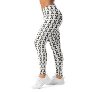 FX Camo Motif: White Leggings