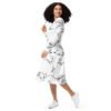 all over print long sleeve midi dress white left front 690e80a6b35a4