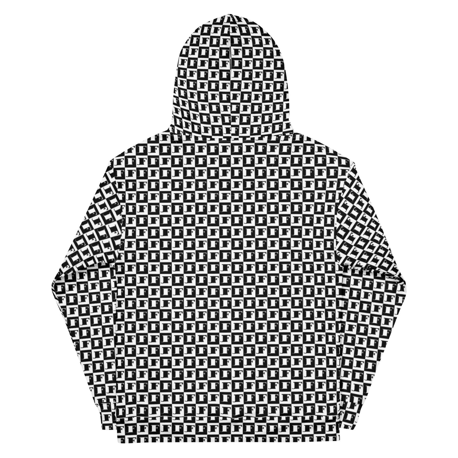 all over print recycled unisex hoodie white back 690ab8eb52721