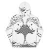 all over print recycled unisex hoodie white back 690e497ccd849