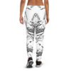 all over print recycled womens joggers white back 6915169b1eee8