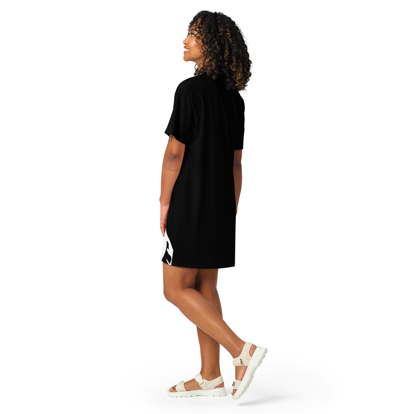 all over print t shirt dress white back 690bfc0f96f93