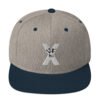 classic snapback heather grey navy front 6928c3bef111c