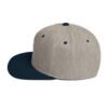 classic snapback heather grey navy left side 6928c3bef31f6