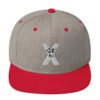 classic snapback heather grey red front 6928c3bf00557