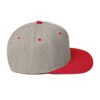 classic snapback heather grey red right side 6928c3bf0224d