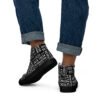 mens high top canvas shoes black back 6923499de4246