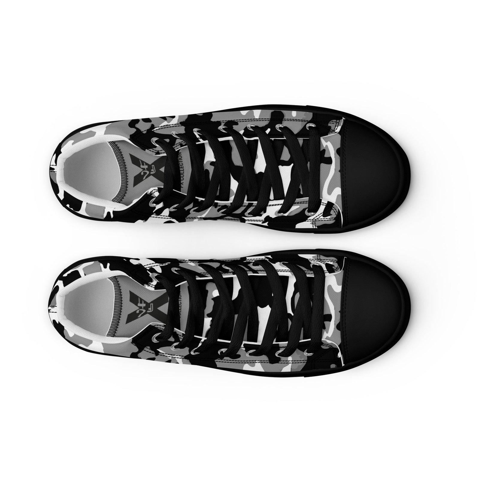 mens high top canvas shoes black front 2 692239692d46b