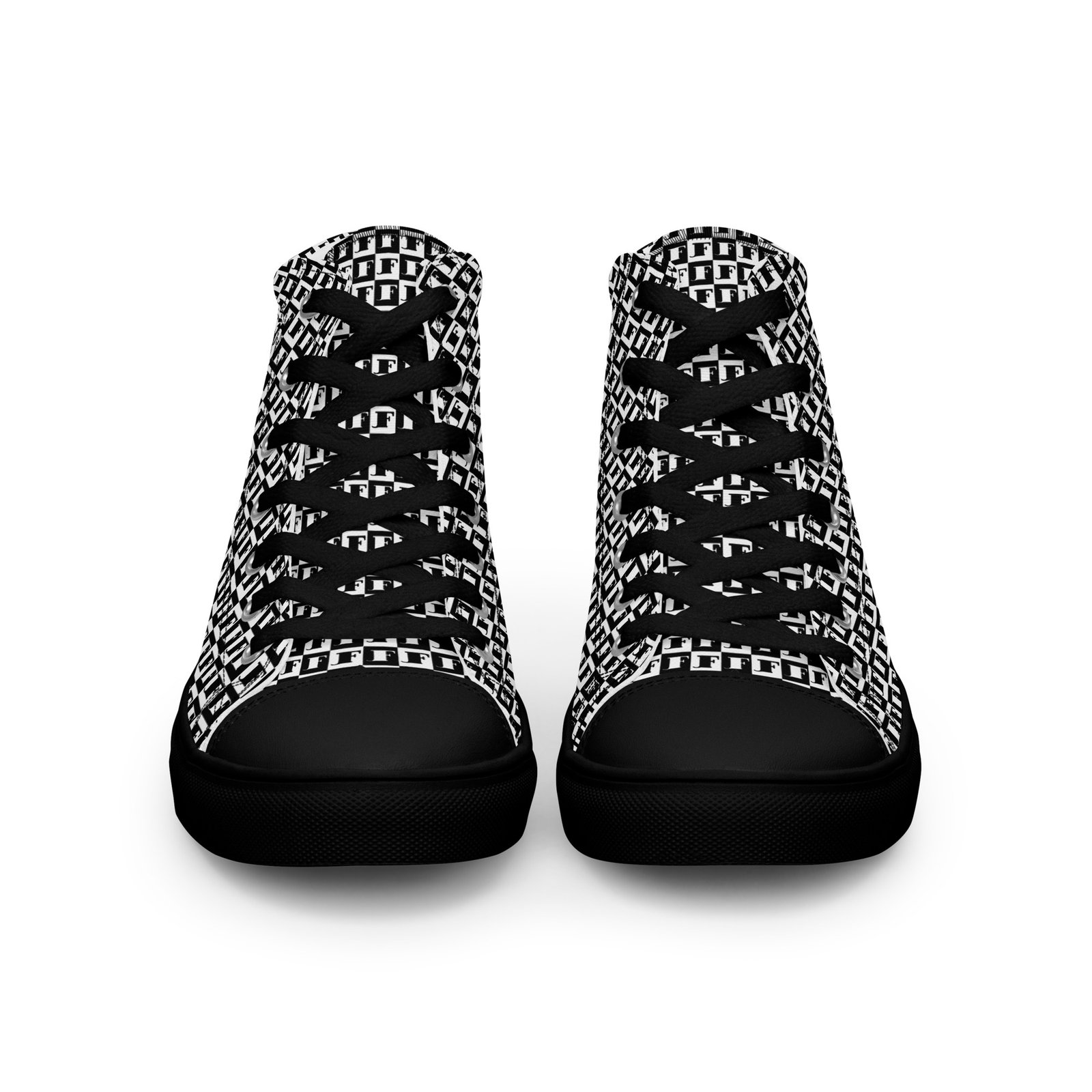 mens high top canvas shoes black front 6914ccdb82567