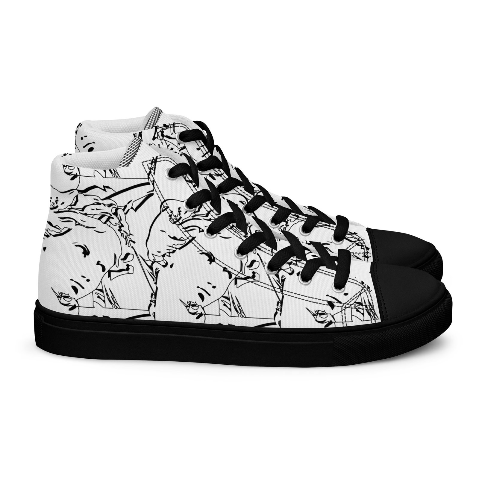 Men’s high top canvas shoes - Image 1