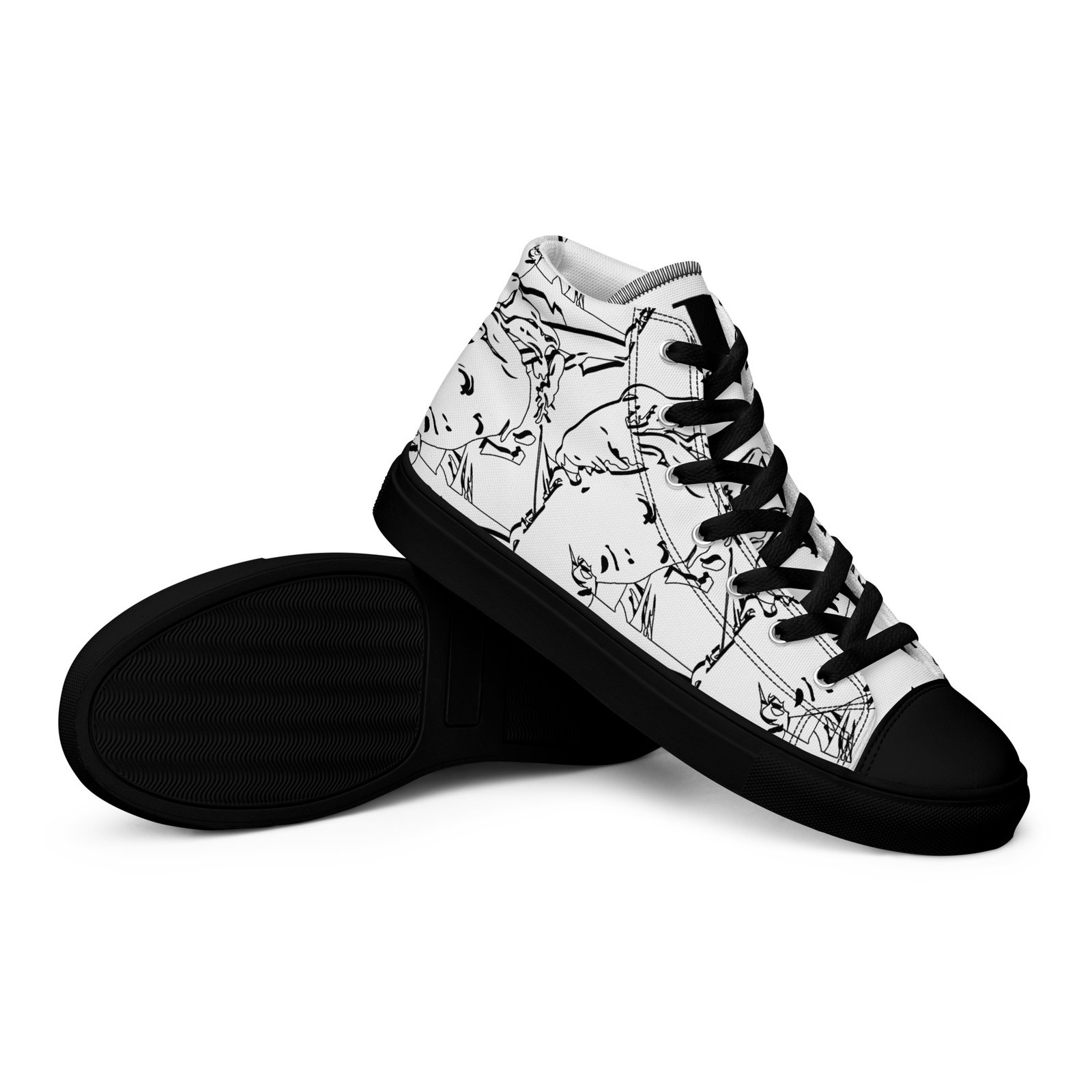 Men’s high top canvas shoes - Image 4