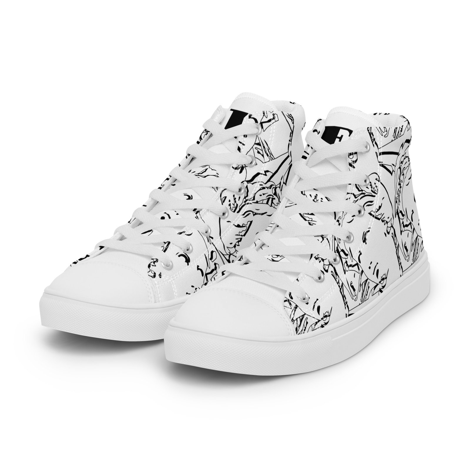 Men’s high top canvas shoes - Image 19