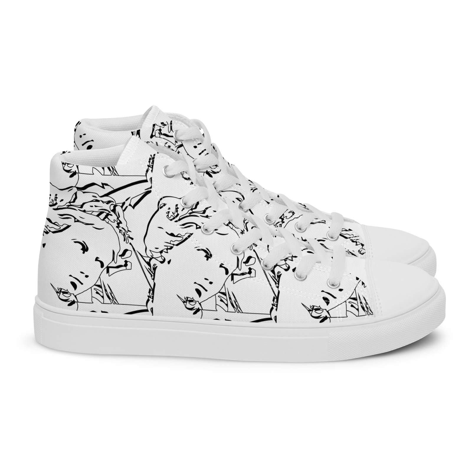Men’s high top canvas shoes - Image 22