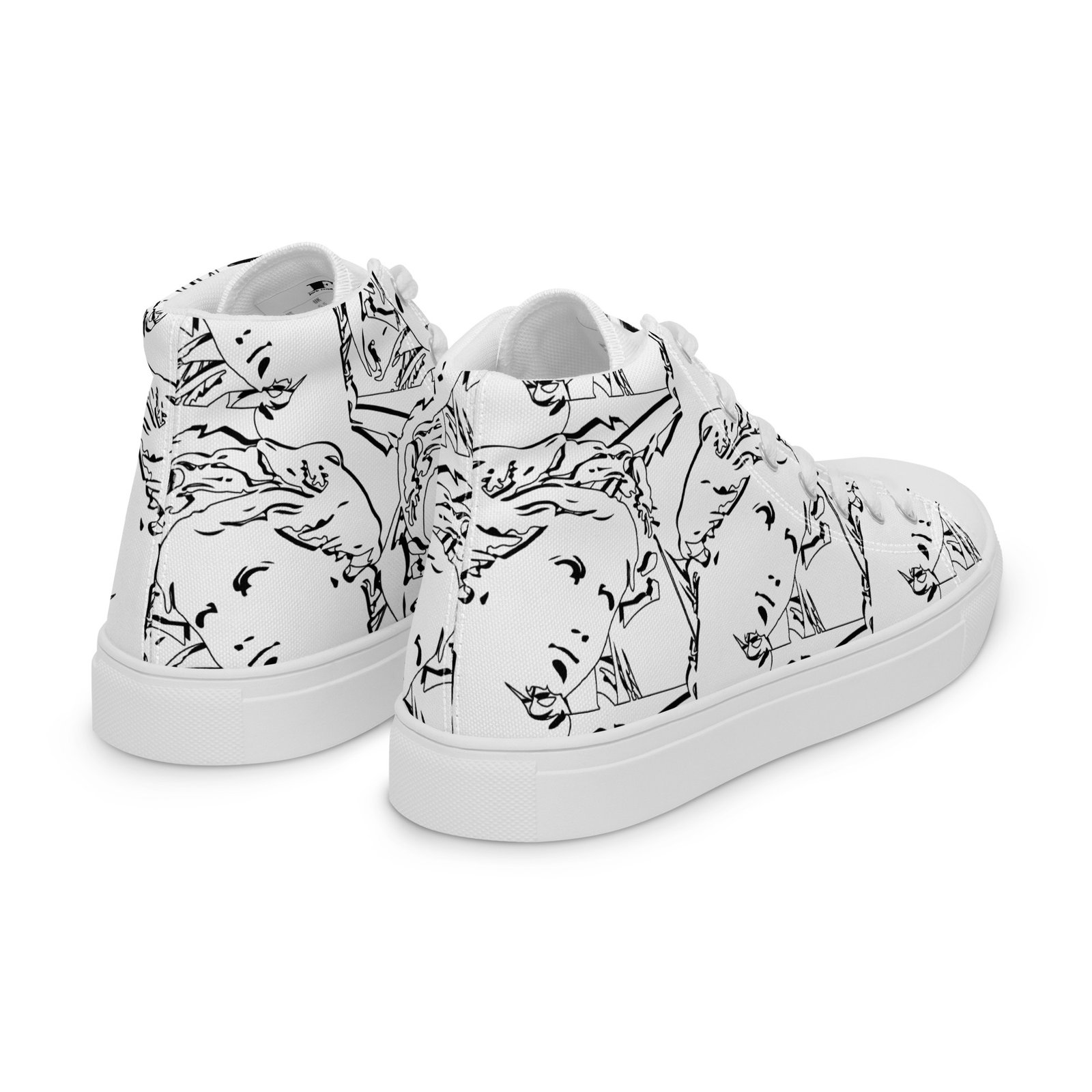 Men’s high top canvas shoes - Image 23