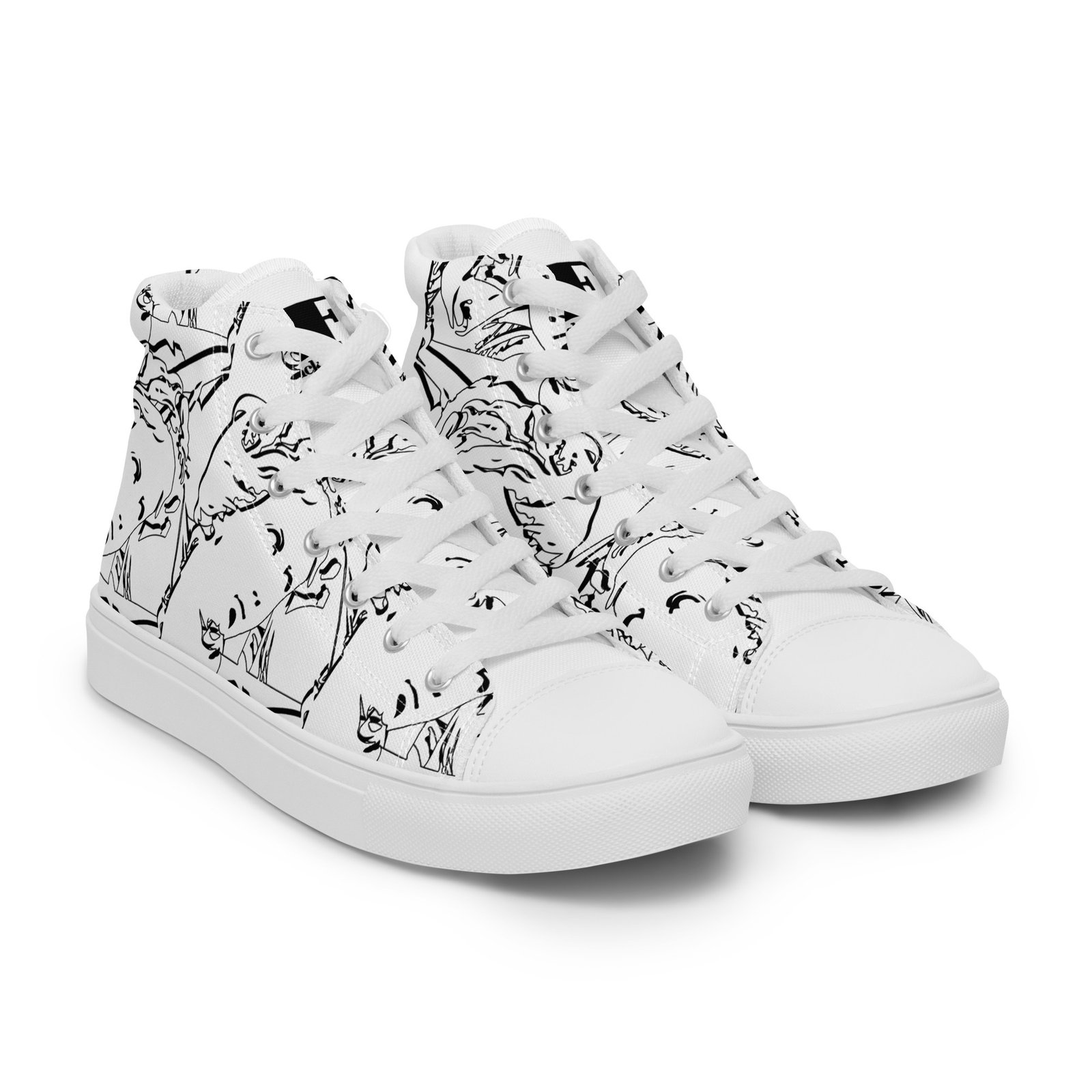 Men’s high top canvas shoes - Image 24
