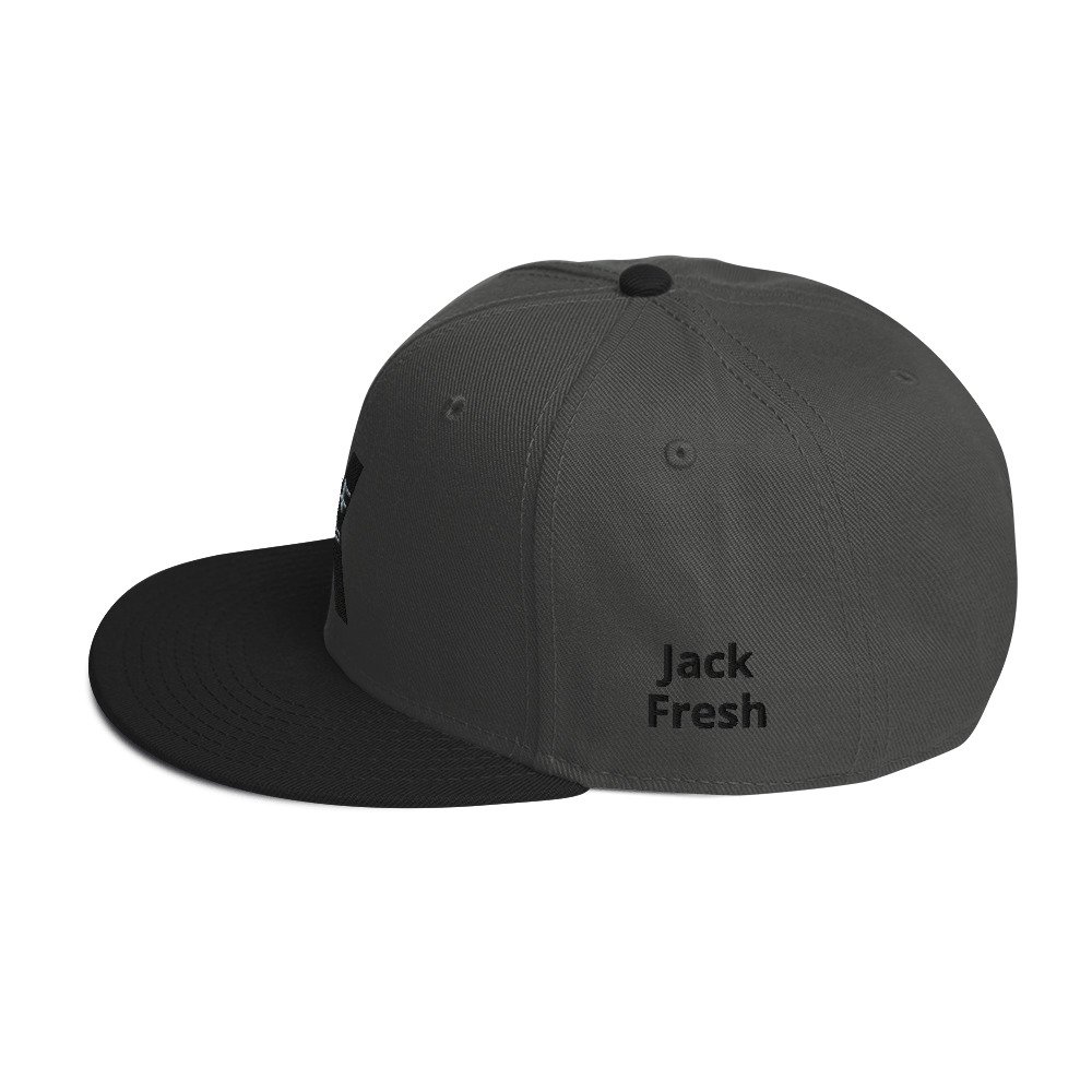 snapback black charcoal gray charcoal gray left side 6928c20fb51d3