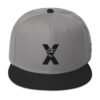 snapback black gray gray front 6928c20fb3104