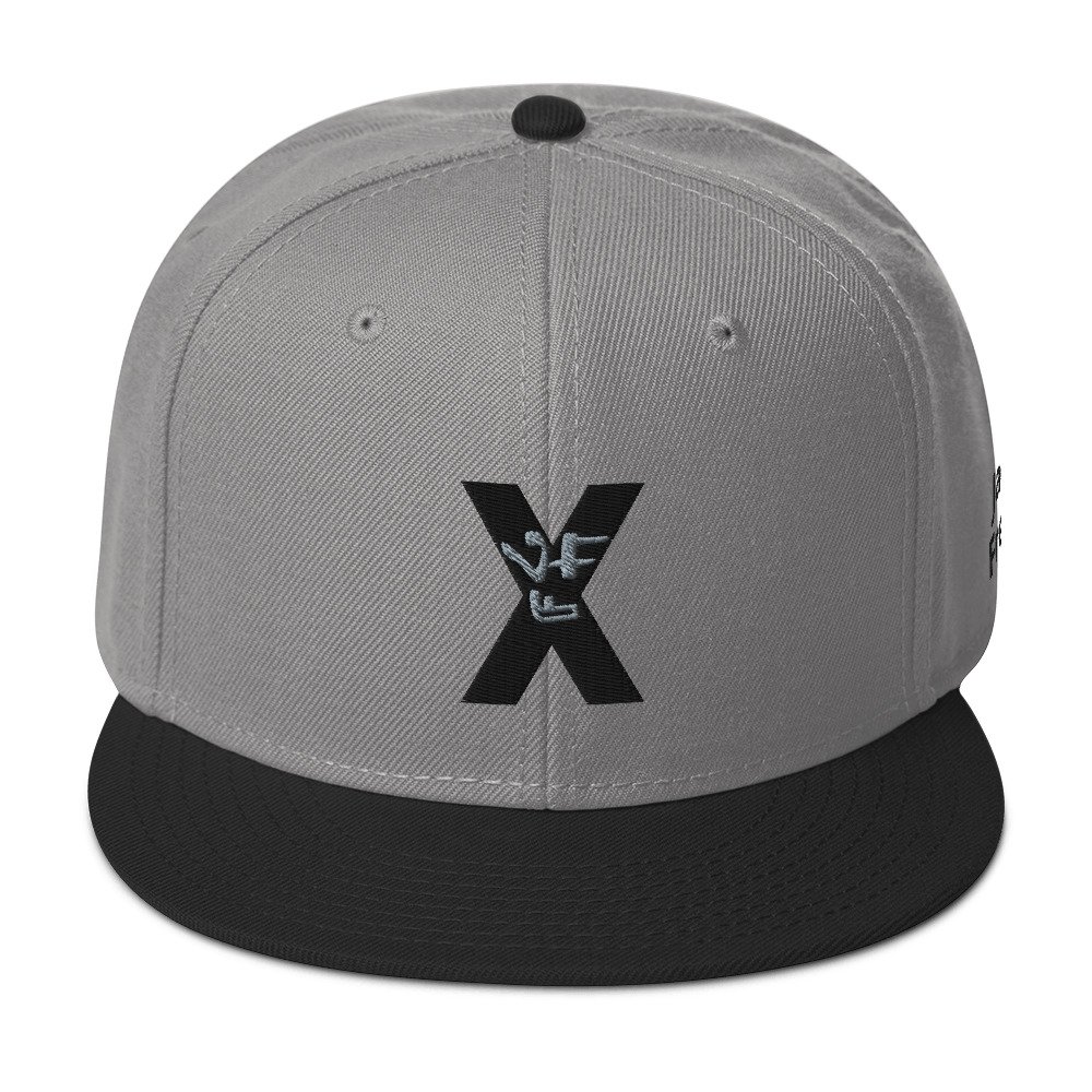 snapback black gray gray front 6928c20fb3104