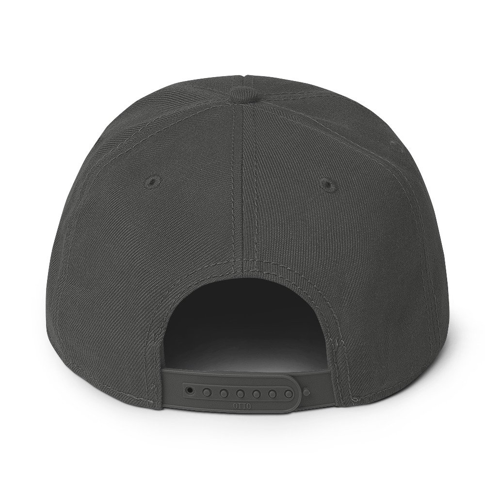 snapback charcoal gray back 6928c20fb55ab