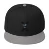 snapback gray black black front 6928c20fb4a16