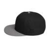 snapback gray black black left side 6928c20fb4bd0