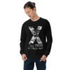 unisex crew neck sweatshirt black front 69275b0fe4394