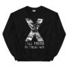 unisex crew neck sweatshirt black front 69275b0fe5948