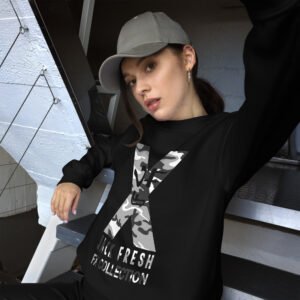 JFFX Grey Camo Motif: Sweatshirt