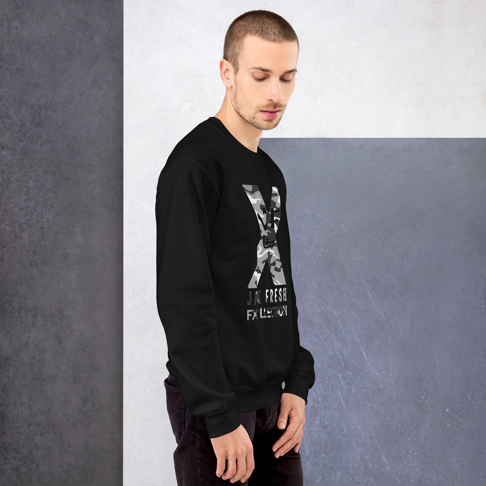 unisex crew neck sweatshirt black right 69275b0fde030
