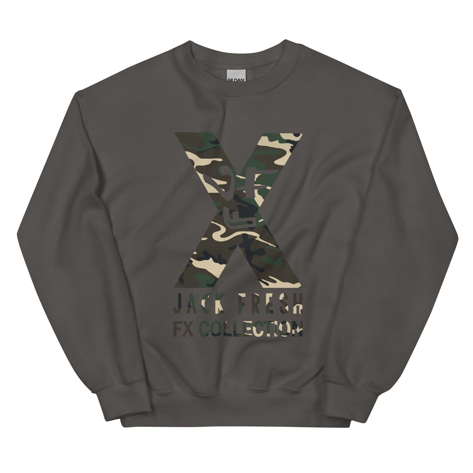 unisex crew neck sweatshirt charcoal front 69277831578cc