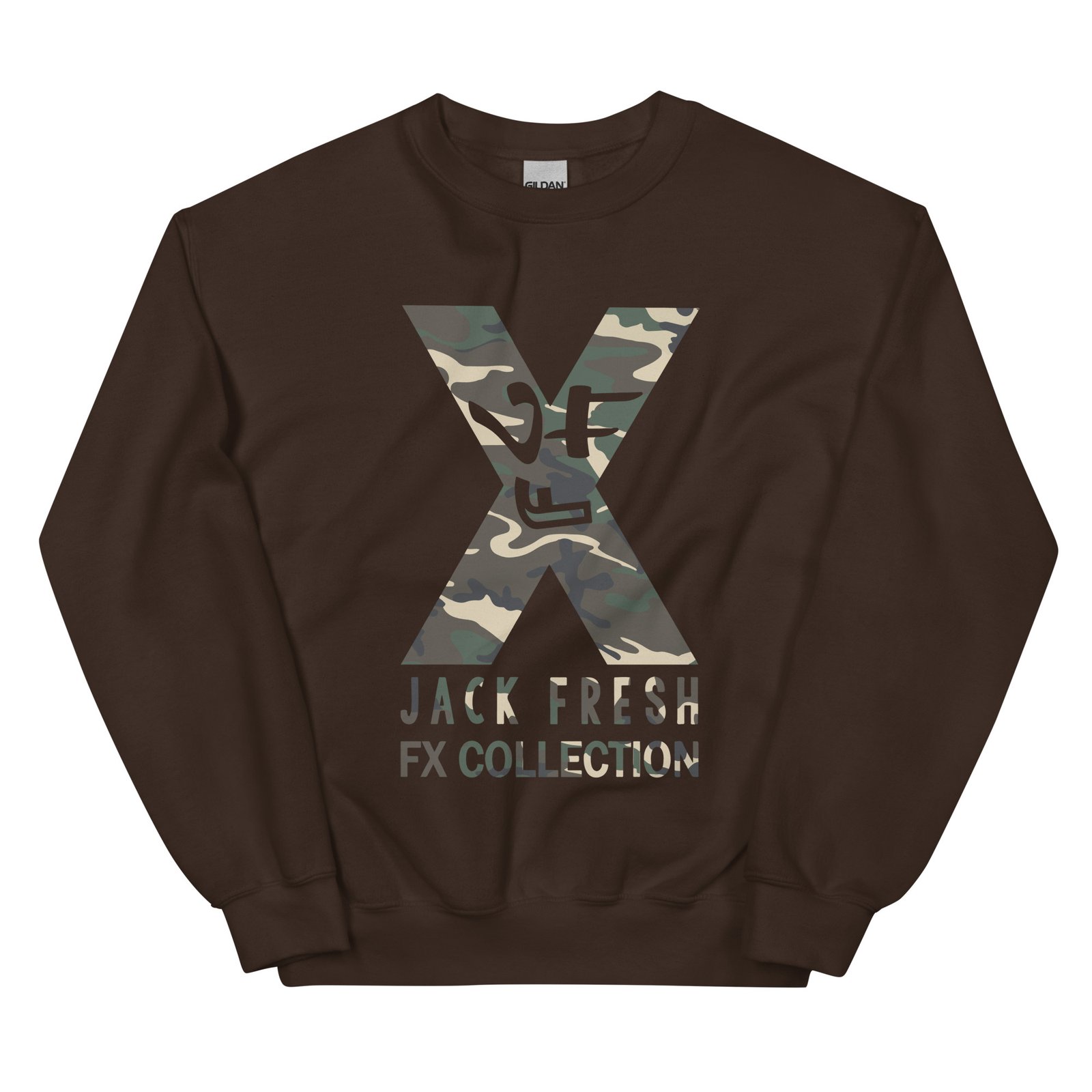 unisex crew neck sweatshirt dark chocolate front 69277831411fe
