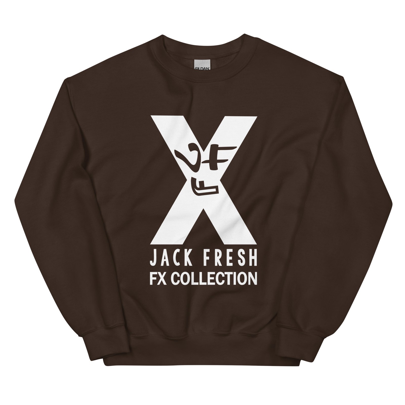 unisex crew neck sweatshirt dark chocolate front 6927982e7efb7