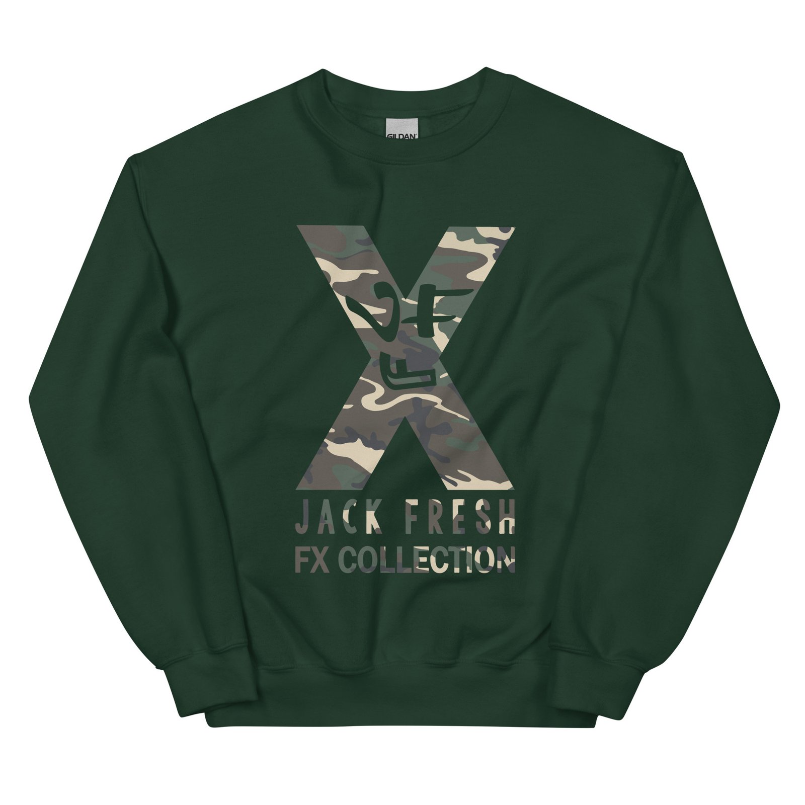 unisex crew neck sweatshirt forest green front 6927783149e27