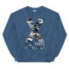 unisex crew neck sweatshirt indigo blue front 69275b100a1fe