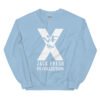 unisex crew neck sweatshirt light blue front 6927982f72aa1
