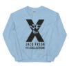 unisex crew neck sweatshirt light blue front 692893511c4a3