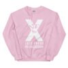 unisex crew neck sweatshirt light pink front 692798300b521