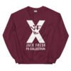 unisex crew neck sweatshirt maroon front 6927982e9aa9a