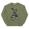 unisex crew neck sweatshirt military green front 692778316a0c9