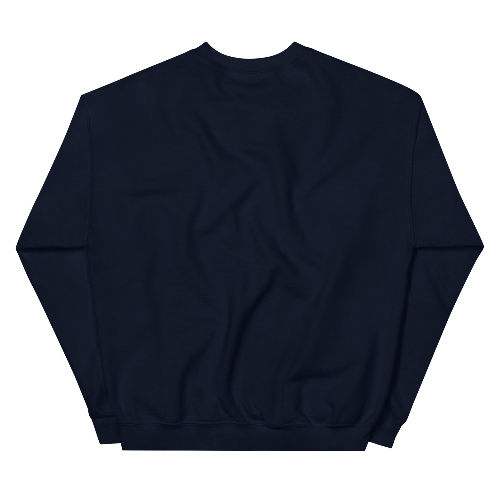 unisex crew neck sweatshirt navy back 6927982e7a6cc