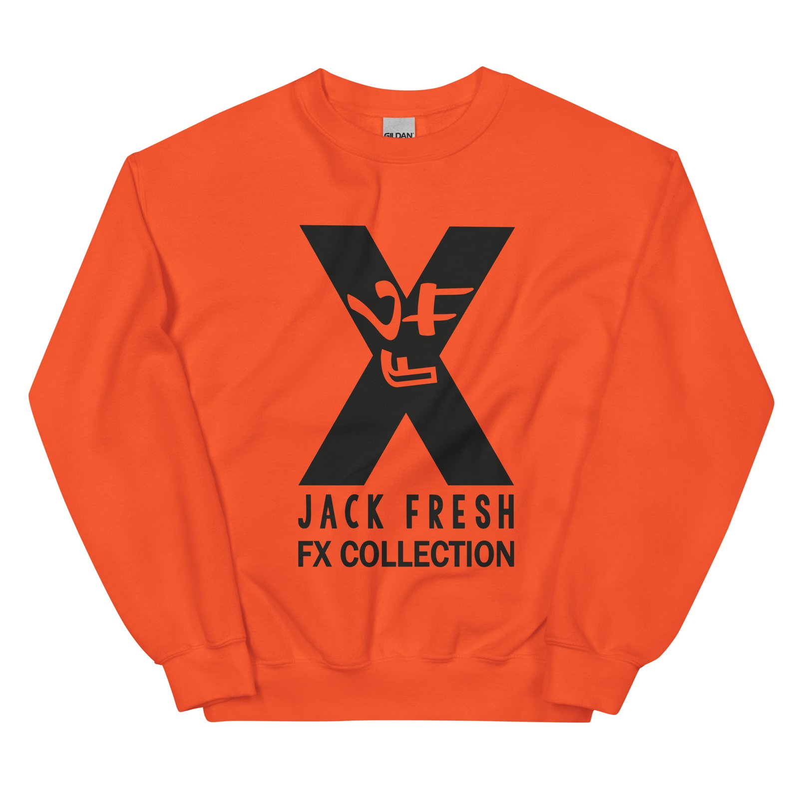 unisex crew neck sweatshirt orange front 69289350de8b7