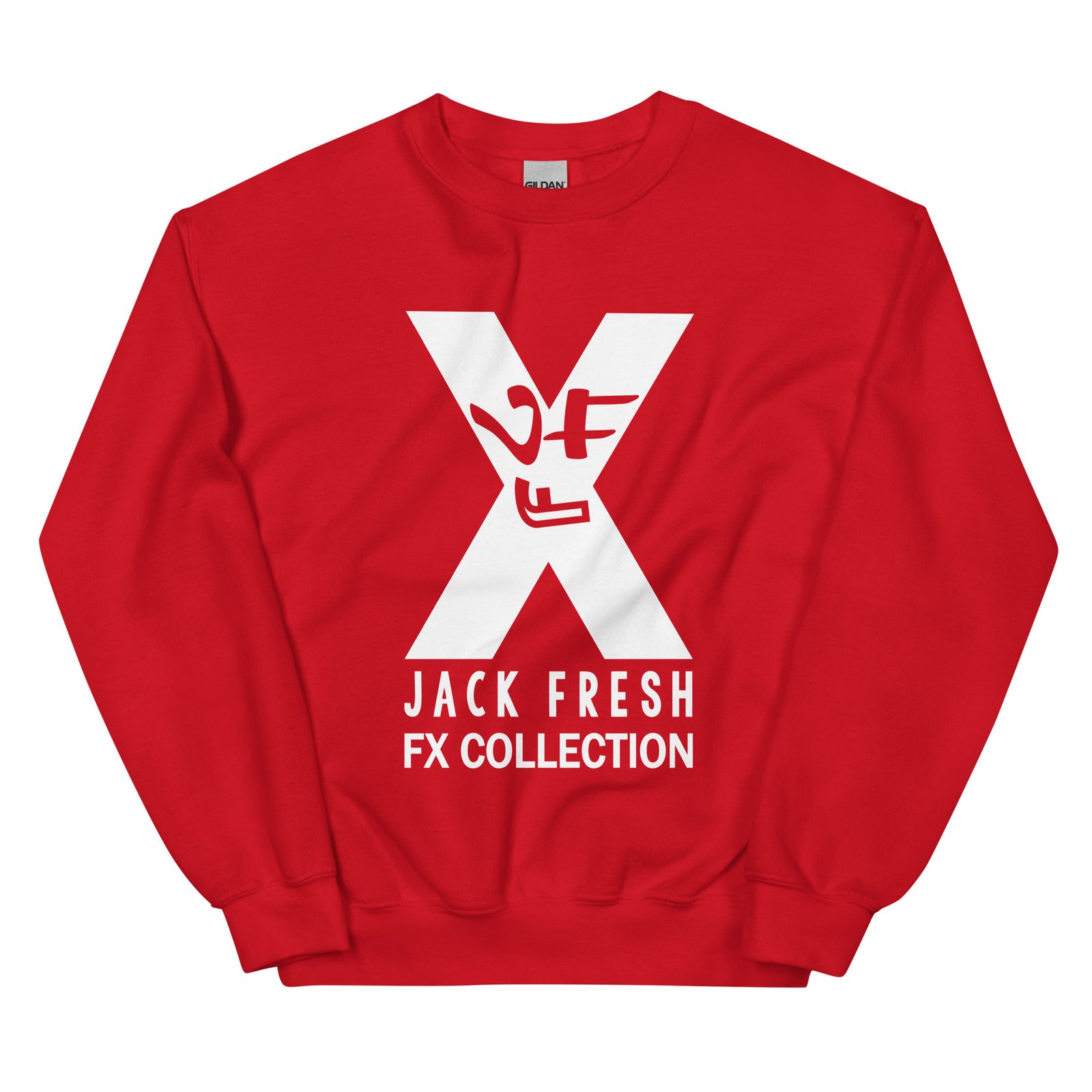 unisex crew neck sweatshirt red front 6927982ec4026