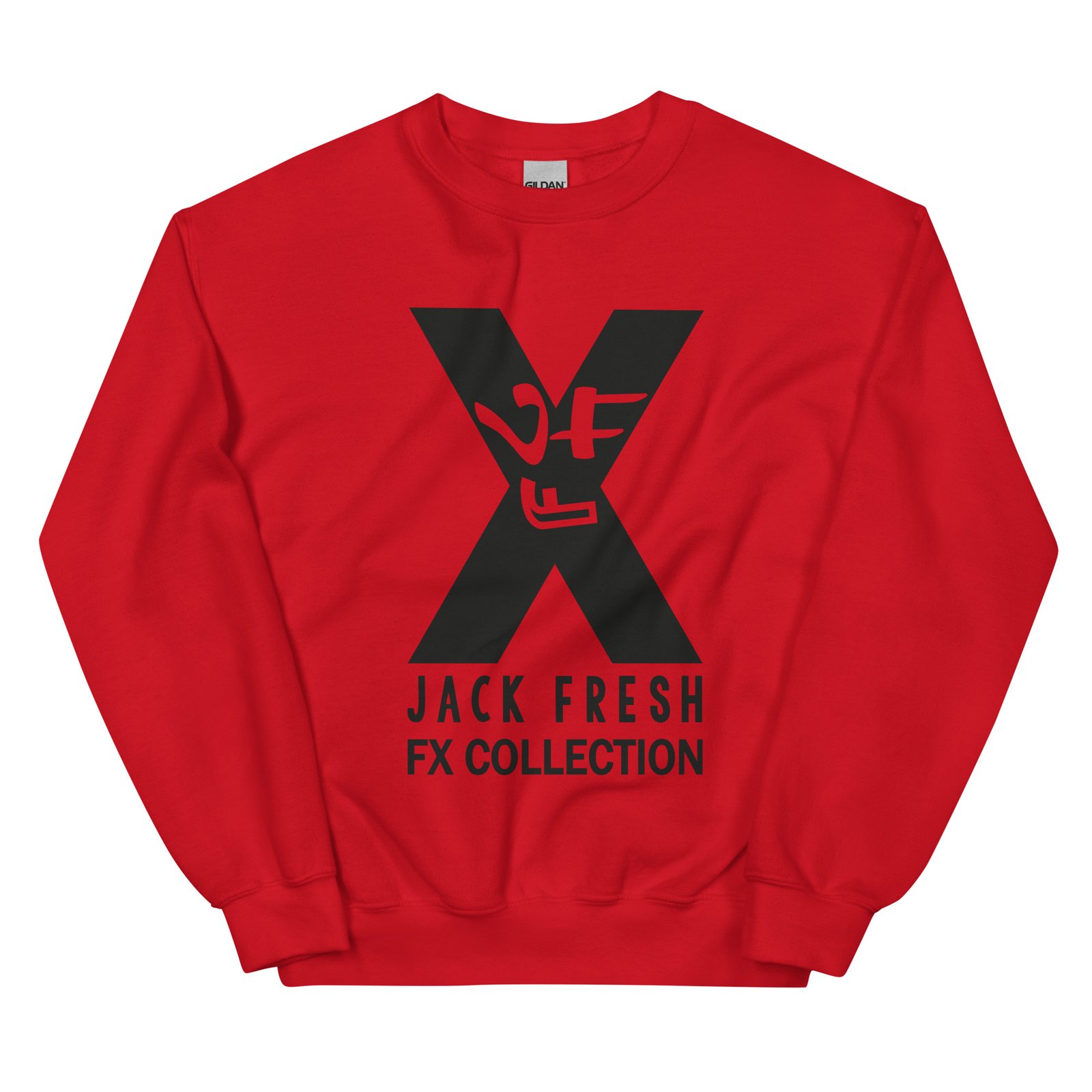 unisex crew neck sweatshirt red front 69289350b7f50