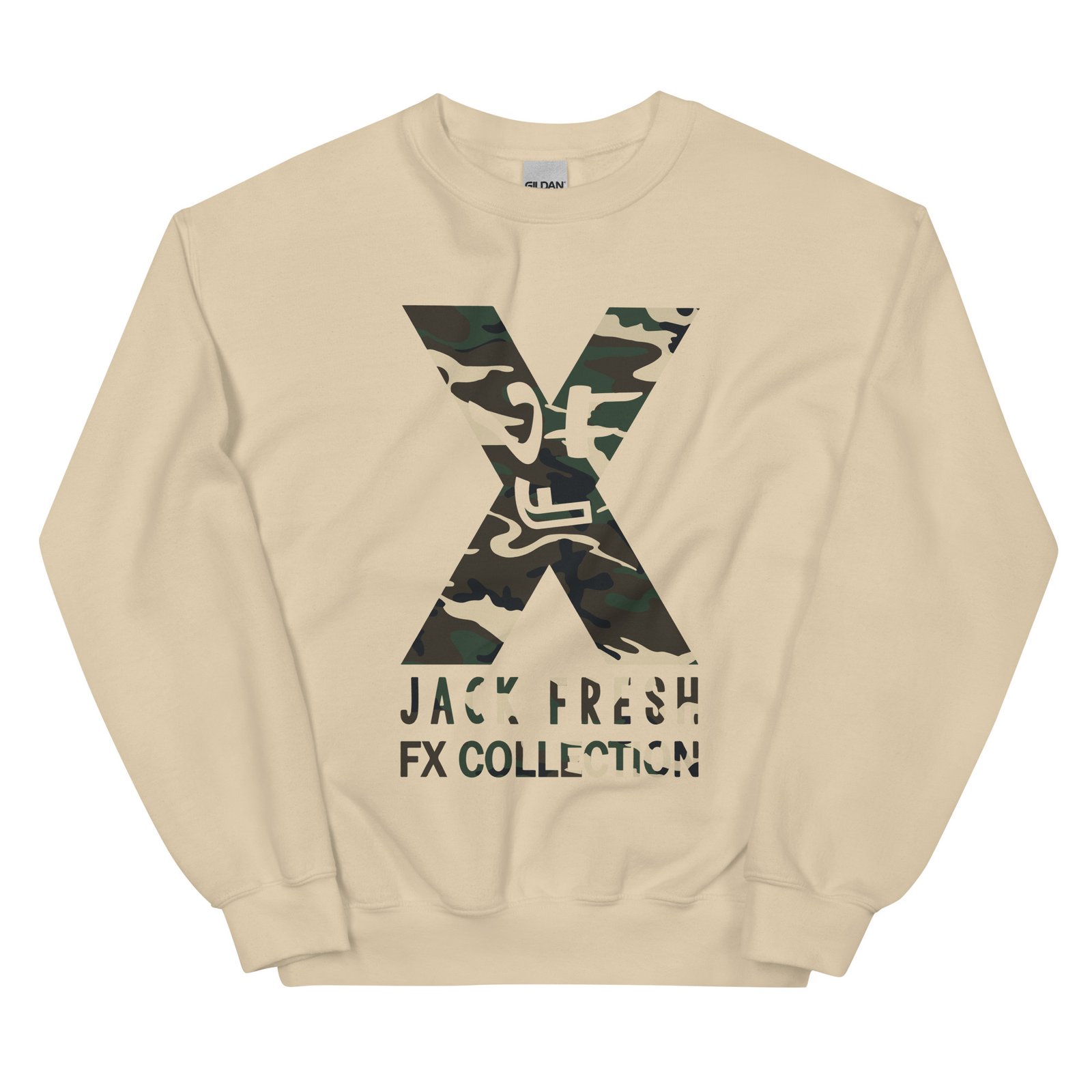 unisex crew neck sweatshirt sand front 692778317cd3e